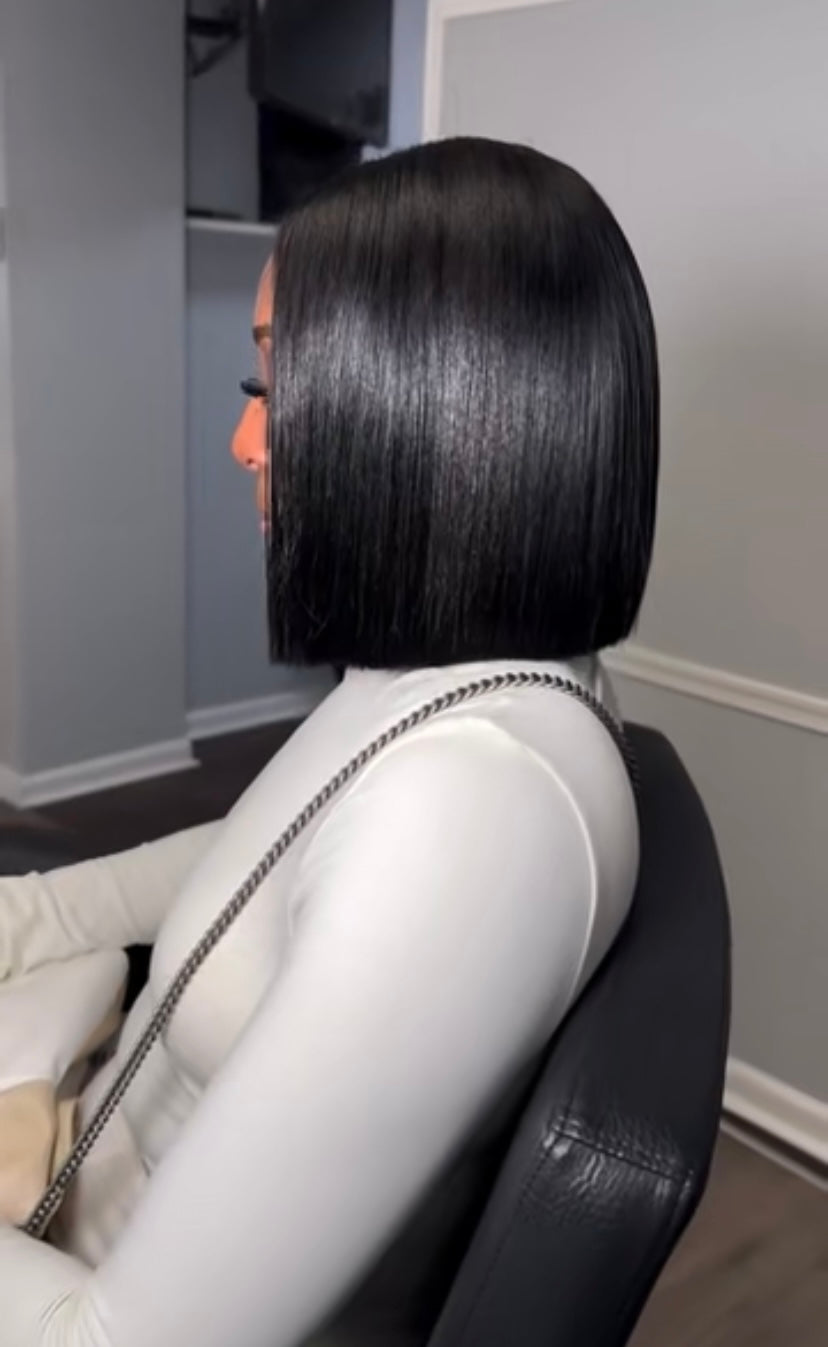 13 X 4 Brazilian Natural Black Bob