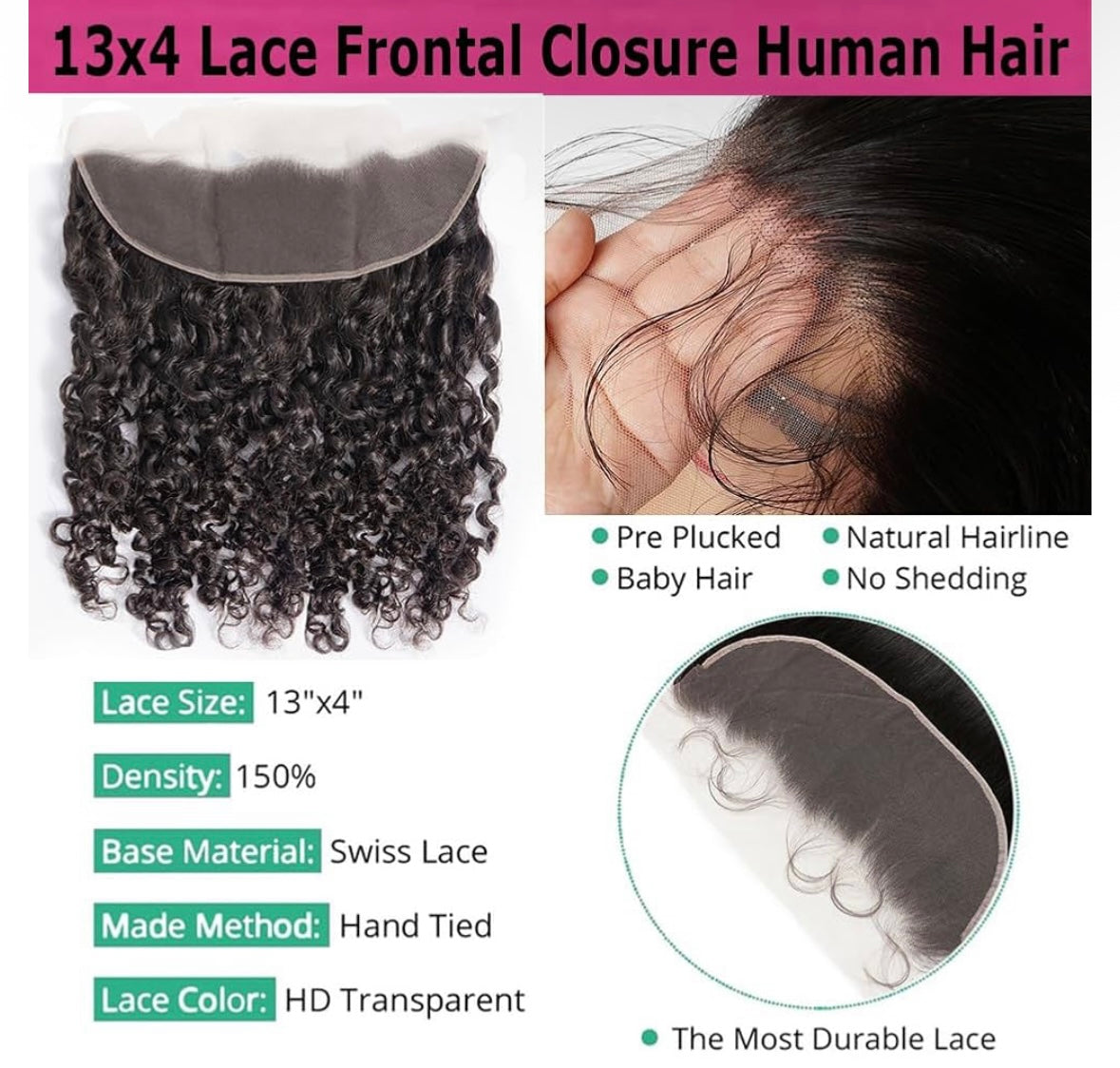 13 X 4 Burmese Frontal