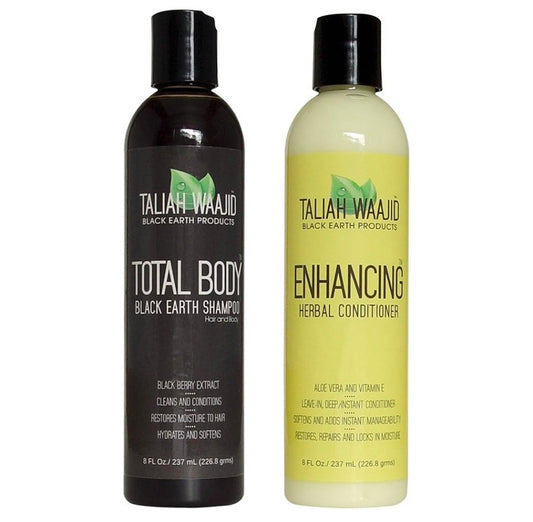 Taliah Waajid Total Body Black Earth Shampoo & Herbal Conditioner