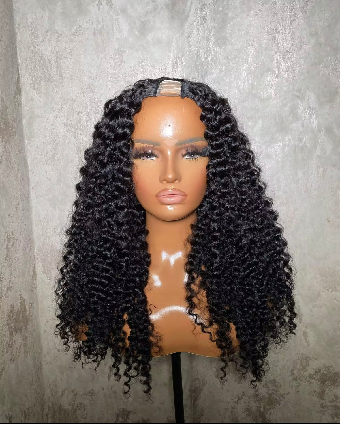 U-Part Burmese Curly Hair